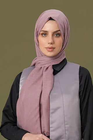 Keten Vual Şal - Pembe