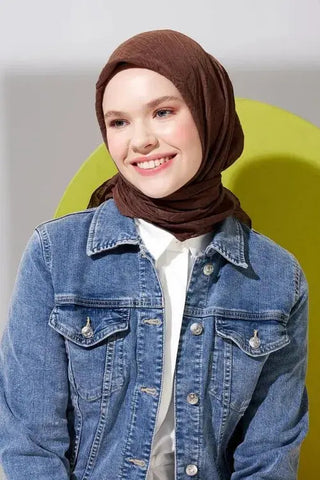 Bambu Kraş Eşarp - Brownie