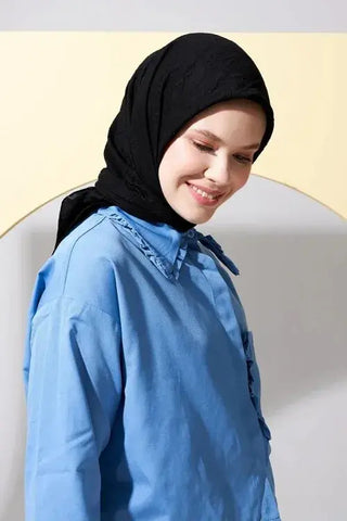 Bambu Kraş Eşarp - Siyah