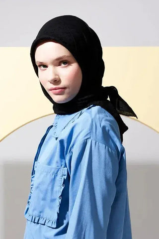 Bambu Kraş Eşarp - Siyah