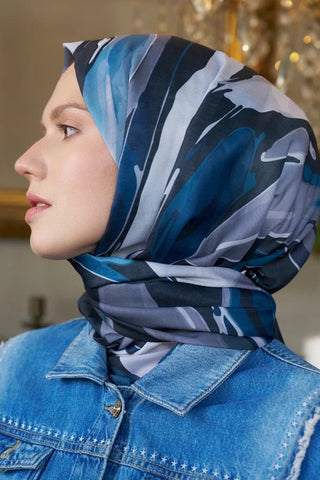 Seremoni Koleksiyonu Pure Desen Şal - Petrol