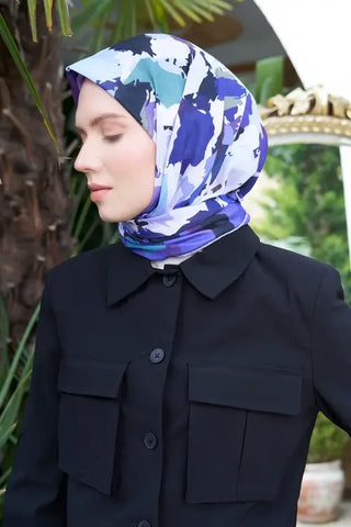 Aria Koleksiyonu Dalia Desen Eşarp - Mor