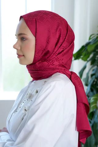 Timeless Koleksiyonu Kare Desen - Frambuaz