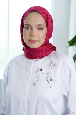 Timeless Koleksiyonu Kare Desen - Frambuaz