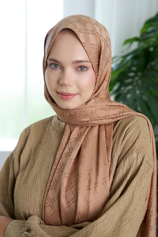 Timeless Koleksiyonu Kare Desen - Latte