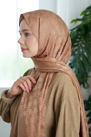 Timeless Koleksiyonu Kare Desen - Latte