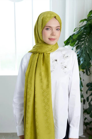 Timeless Koleksiyonu Kare Desen - Olive