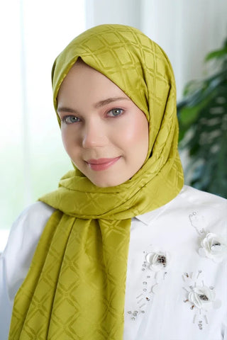 Timeless Koleksiyonu Kare Desen - Olive