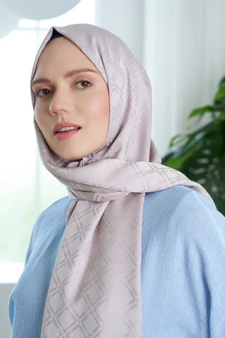 Timeless Koleksiyonu Kare Desen - Vizon