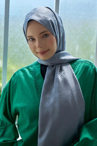 Timeless Koleksiyonu Kare Desen - Gri