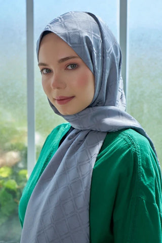 Timeless Koleksiyonu Kare Desen - Gri