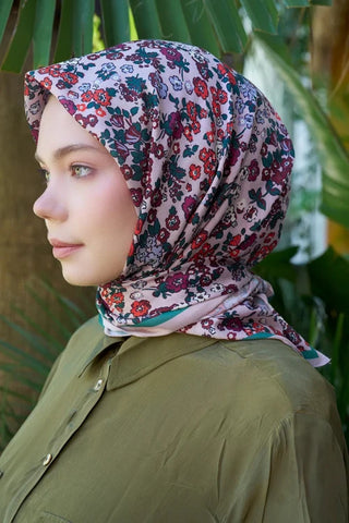 Aria Koleksiyonu Clarry Desen Eşarp - Bej