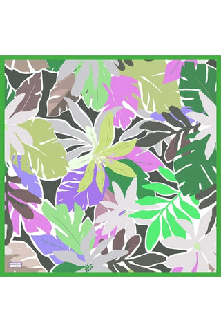 Aria Koleksiyonu Lilium Desen Eşarp - Yeşil