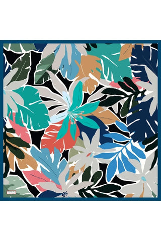 Aria Koleksiyonu Lilium Desen Eşarp - Lacivert