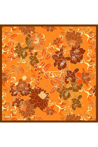 Aria Koleksiyonu Belle Desen Eşarp - Orange