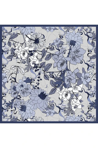 Aria Koleksiyonu Belle Desen Eşarp - Morcivert