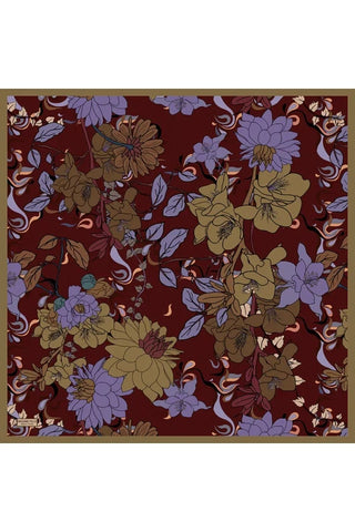 Aria Koleksiyonu Belle Desen Eşarp - Mürdüm