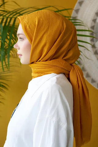 Bambu Kraş Şal - Bal Kabağı