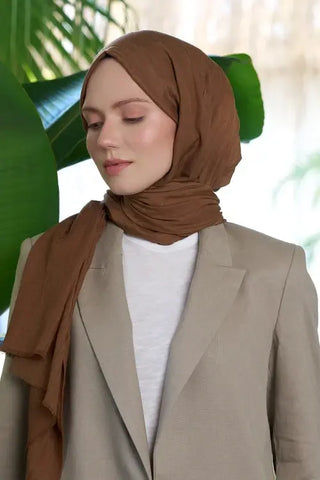 Bambu Kraş Şal - Taba