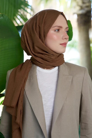 Bambu Kraş Şal - Taba