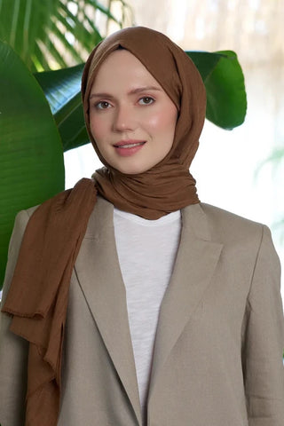 Bambu Kraş Şal - Taba