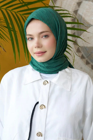 Bambu Kraş Eşarp - Yosun Yeşili