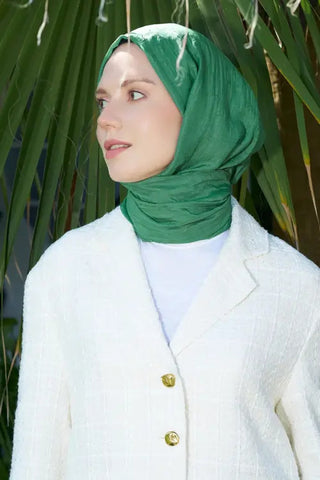 Bambu Kraş Şal - Yosun Yeşili