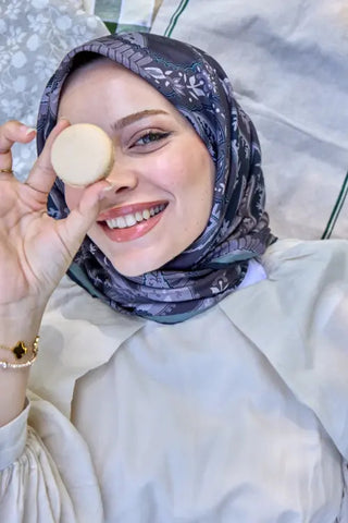 Aria Koleksiyonu Classy Desen Eşarp - Petrol