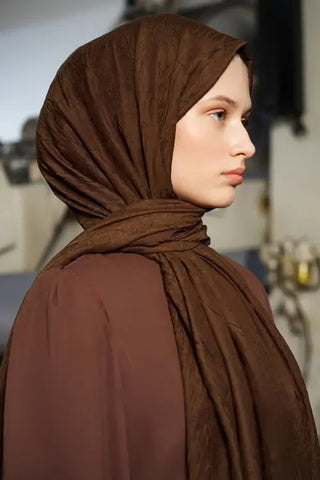 Bambu Kraş Şal - Kakao