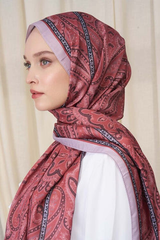 Historical Victorian Desen Şal - Mercan