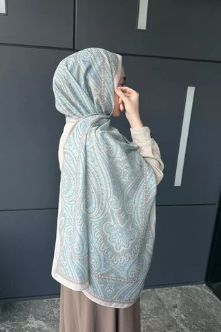 Historical Victorian Desen Şal - Mint