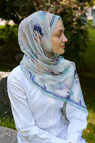 Prestige Leona Desen Şal - Mint