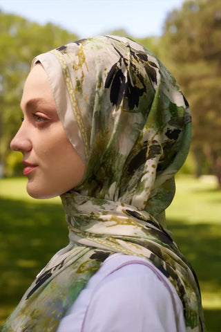 Prestige Leona Desen Şal - Yeşil