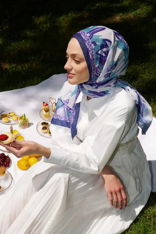 Prestige Line Desen Şal - Mor