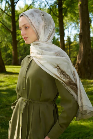 Prestige Vintage Desen Şal - Nefti