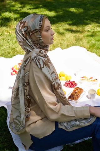 Aybükenur Demirci Prestige Line Desen Şal - Karame