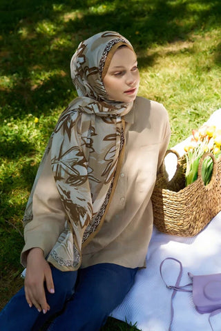 Aybükenur Demirci Prestige Line Desen Şal - Karame