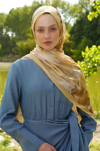 Prestige Carmen Desen Şal - Sarı