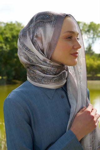 Crystal Hola Desen Şal - Vizon