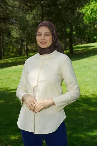 Rustic Batik Desen Eşarp - Kahverengi