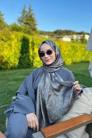 Rabia Hundi Elegance Lace DesenJakarŞal-Kahverengi