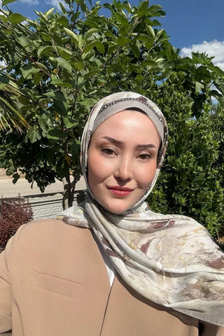 Prestige Leona Desen Şal - Bej