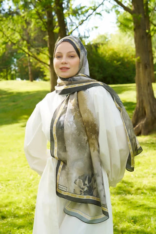 Crystal Perla Desen Şal - Yeşil