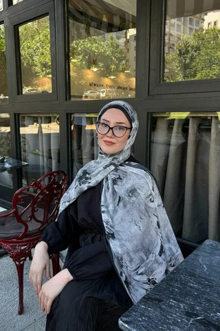 Prestige Leona Desen Şal - Siyah