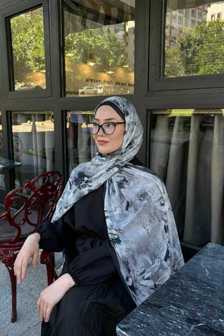 Prestige Leona Desen Şal - Siyah