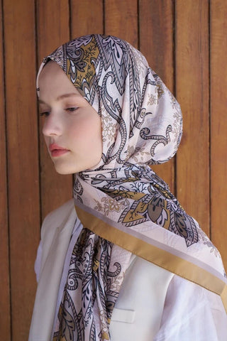 Endless Alive Desen Şal - Hardal