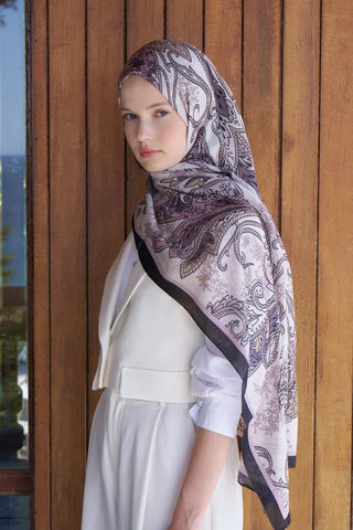 Endless Alive Desen Şal - Siyah