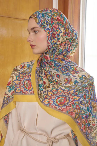Passionate Marissa Desen Şal - Sarı