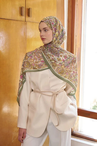 Passionate Marissa Desen Şal - Yeşil