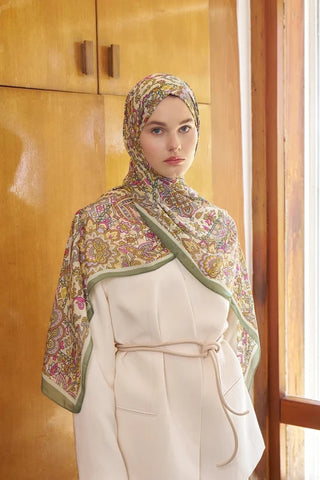 Passionate Marissa Desen Şal - Yeşil